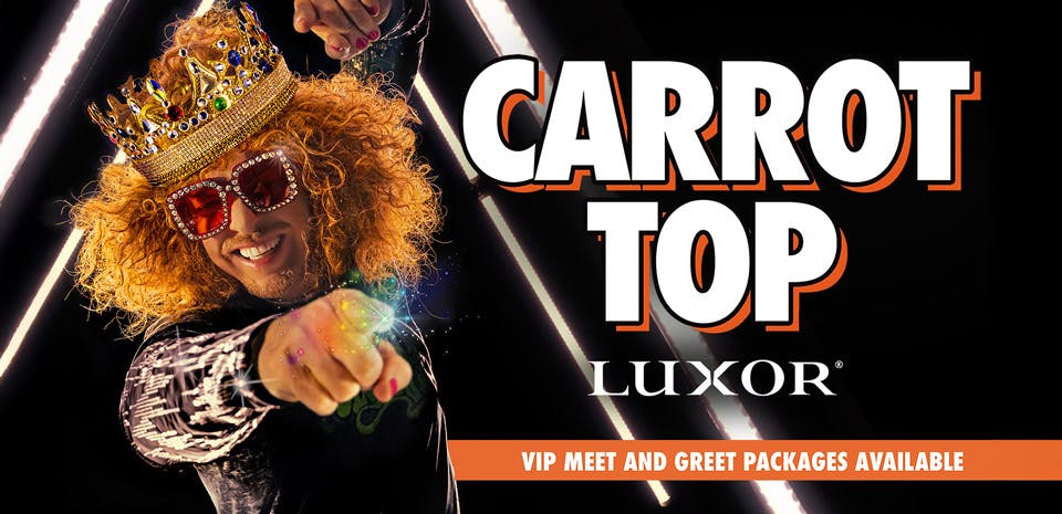 Carrot Top performing live at the Luxor Las Vegas