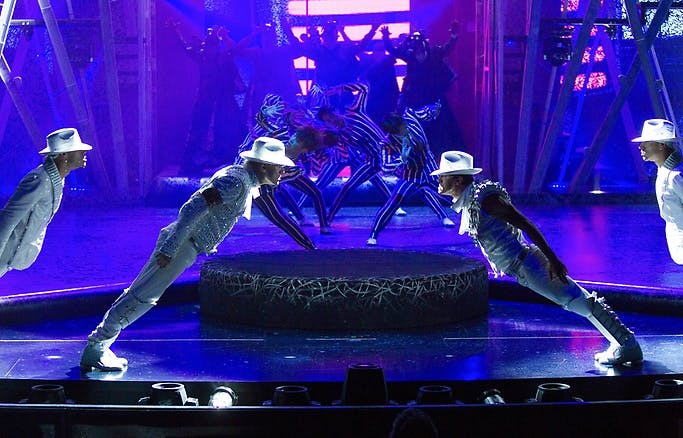 Michael Jackson ONE Cirque du Soleil performers Mandalay Bay